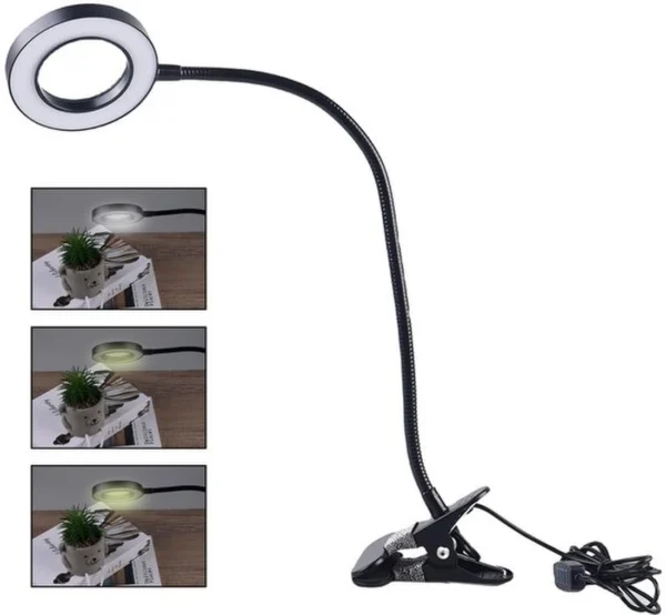 Unyqoos® Flexibele USB-klem vergrootglaslamp met verstelbaar licht en vergroting
