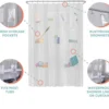 P-87213231299725-20260403112731.webp Unyqoos® Transparant waterdicht douchegordijn met handige opbergvakken