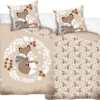 Unyqoos® Kinderbeddengoedset met herfstmotief van katoen voor jongens en meisjes