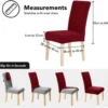 Unyqoos® Elastische stoelhoezen set van 2 voor eetkamer en woonkamer decoratie