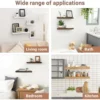 Unyqoos® Onzichtbare L-vormige wandbeugels voor minimalistische en industriële planken