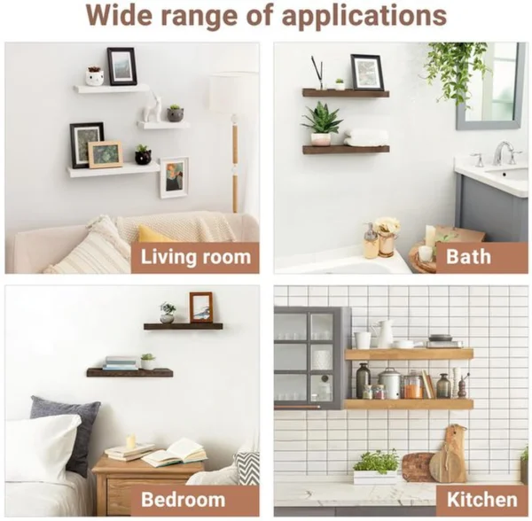 Unyqoos® Onzichtbare L-vormige wandbeugels voor minimalistische en industriële planken