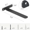 Unyqoos® Onzichtbare L-vormige wandbeugels voor minimalistische en industriële planken