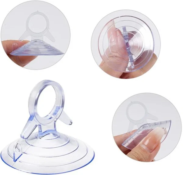 P-87213231312034-20260406115330.webp Unyqoos® Set van 60 herbruikbare pvc-zuignappen voor diverse toepassingen thuis en auto