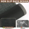 Unyqoos® Ultradunne antislip badmat voor badkamer met waterabsorptie en wasbaar ontwerp