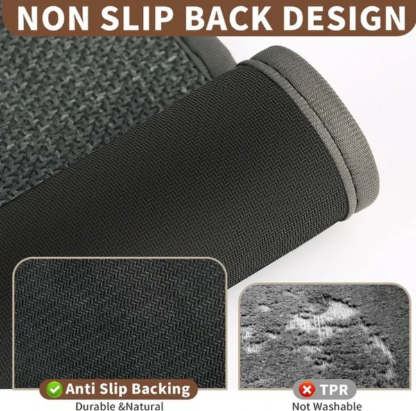 Unyqoos® Ultradunne antislip badmat voor badkamer met waterabsorptie en wasbaar ontwerp