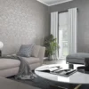 Unyqoos® Zwart vliesbehang met betonlook voor moderne woon- en slaapkamers