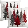 P-87213231349070-20260406110822.webp Unyqoos® Set van 2 elegante kerstkussenhoezen voor sfeervolle feestdecoratie