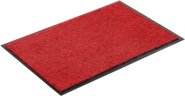 Unyqoos® Rode vuilvangmat voor binnengebruik met antislip en wasbare eigenschappen 40x60 cm