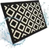 Unyqoos® Antislip deurmat voor binnen en buiten, 60x90 cm, vuilvangend en wasbaar