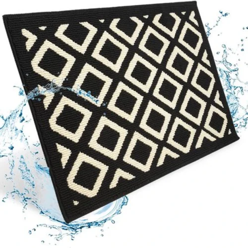 Unyqoos® Antislip deurmat voor binnen en buiten, 60x90 cm, vuilvangend en wasbaar