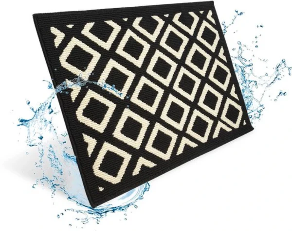Unyqoos® Antislip deurmat voor binnen en buiten, 60x90 cm, vuilvangend en wasbaar