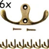 P-87213231373423-20260406115447.webp Unyqoos® Set van zes vintage dubbele haken voor een nostalgische inrichting