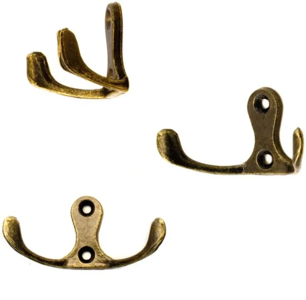 P-87213231373426-20260406115454.webp Unyqoos® Set van zes vintage dubbele haken voor een nostalgische inrichting