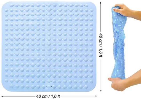 P-87213231376561-20260405134518.webp Unyqoos® Vierkante antislip douchemat met massage-effect voor veilige doucheruimte