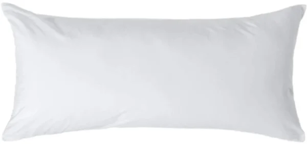 Unyqoos® Luxe witte kussensloop van percale katoen met ritssluiting 40x80 cm