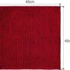Unyqoos® Zachte Antislip Badmat, Waterabsorberende Chenille Douchemat voor Badkamer en Toilet, Rood, 45 x 45 cm
