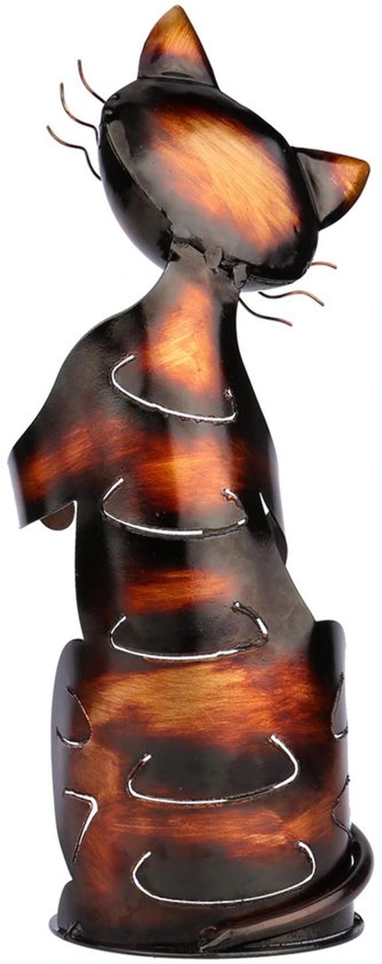 Unyqoos® Metalen wijnhouder in kattenvorm voor stijlvolle interieurdecoratie