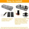 Unyqoos® Kruidenrek Set van 2 voor Muurmontage zonder Boren, Multifunctioneel en Ruimtebesparend