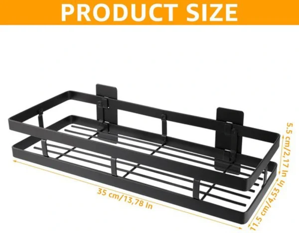 Unyqoos® Kruidenrek Set van 2 voor Muurmontage zonder Boren, Multifunctioneel en Ruimtebesparend