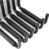 P-87213231440502-20260406115814.webp Unyqoos® Set van 6 multifunctionele zwarte wandhaken voor garage en kelderopslag