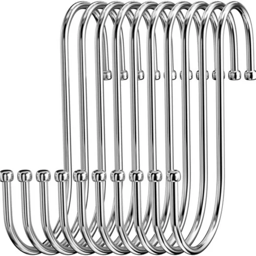 P-87213231445860-20260406115855.webp Unyqoos® Set van 10 veelzijdige S-haken van roestvrij staal voor diverse ruimtes