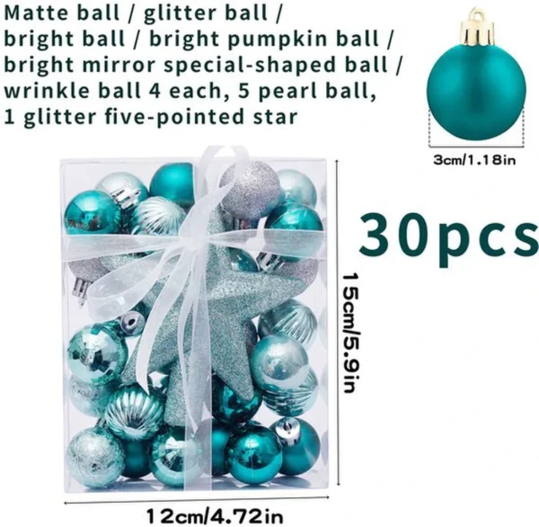 P-87213231480892-20260406092459.webp Unyqoos® Set van 30 lichte en glanzende kerstballen voor binnen en buiten decoratie