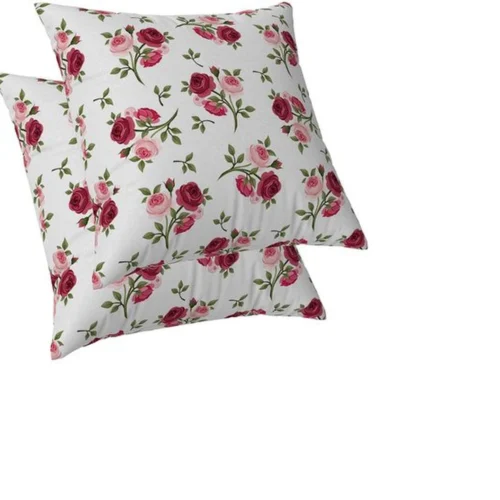 Unyqoos® Set van 2 decoratieve kussenslopen met bloemenpatroon voor binnen en buiten