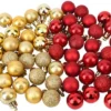 P-87213231488051-20260406092539.webp Unyqoos® Set van 64 rode en gouden mini-kerstballen voor sfeervolle kerstdecoratie