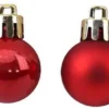 P-87213231488055-20260406092611.webp Unyqoos® Set van 64 rode en gouden mini-kerstballen voor sfeervolle kerstdecoratie