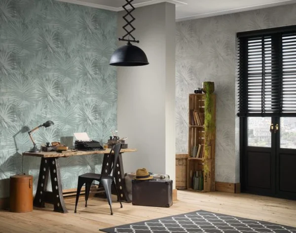 P-87213231489042-20260405112820.webp Unyqoos® Stijlvol vliesbehang met palmmotief voor een sfeervol interieur