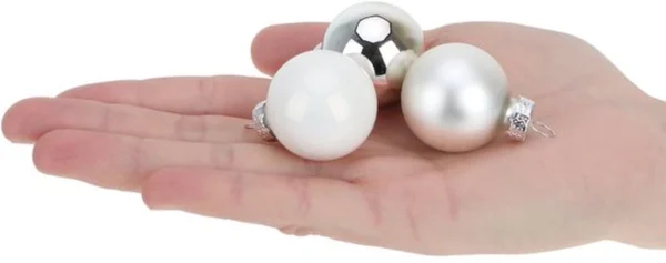Unyqoos® Set van 20 elegante glazen mini-kerstballen voor sfeervolle boomdecoratie