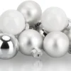 Unyqoos® Set van 20 elegante glazen mini-kerstballen voor sfeervolle boomdecoratie