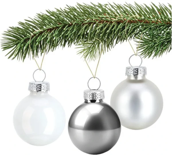 Unyqoos® Set van 20 elegante glazen mini-kerstballen voor sfeervolle boomdecoratie