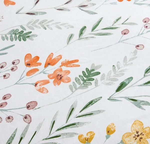 Unyqoos® Dubbelzijdige dekbedovertrekset met bloemenmotief en kussenslopen