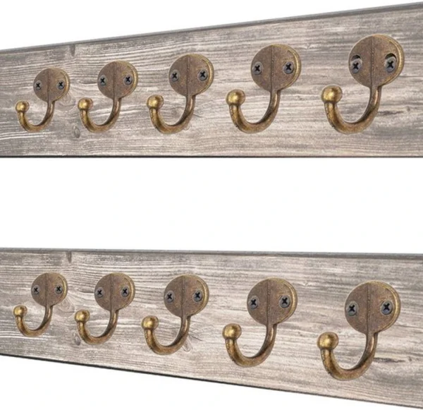 P-87213231535643-20260406120251.webp Unyqoos® Set van vijf elegante wandhaken in antiek bronzen stijl voor diverse ruimtes