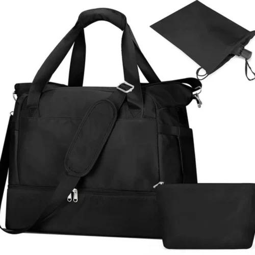 Unyqoos® Stijlvolle en ruime reisrugzak met schoenenvak en toilettas voor dames