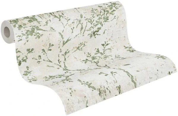 P-87213231541650-20260405113325.webp Unyqoos® Stijlvol bloemenbehang in crèmekleur voor diverse woonruimtes, groente-beige