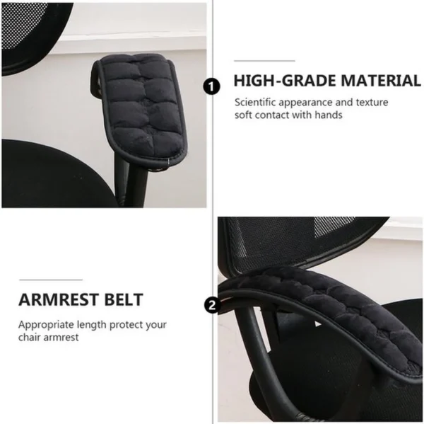 Unyqoos® Comfortabele armleuninghoezen voor bureaustoelen met traagschuim en zachte bekleding