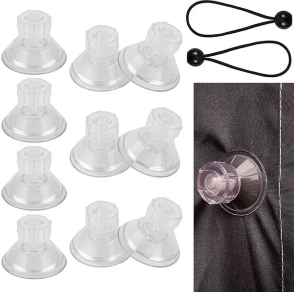 P-87213231579820-20260406120548.webp Unyqoos® Set van 10 veelzijdige zuignappen met elastieken voor diverse toepassingen