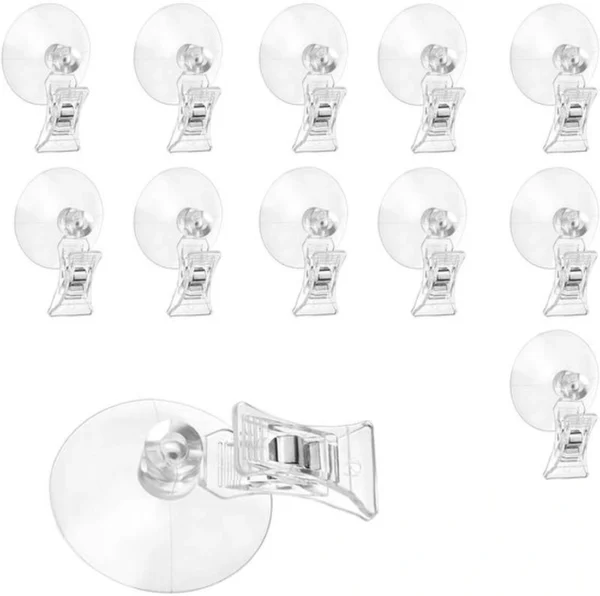 P-87213231585450-20260406120707.webp Unyqoos® Transparante zuignapclips voor veelzijdig gebruik in huis en kantoor