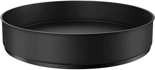 Unyqoos® Stijlvol Draaiplateau voor Keuken en Eetkamer met 360 Graden Rotatie in Zwart Roestvrij Staal