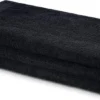 Unyqoos® Zwarte Luxe Gastendoekjes Set van 3 Stuks - 100% Katoen - 30x50 cm
