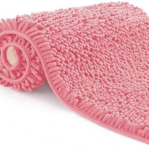P-87213231600360-20260405134651.webp Unyqoos® Roze Badmat van Microvezel met Antislip Eigenschappen, Wasbaar en Absorberend, 50 x 80 cm