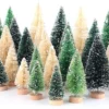 P-87213231609130-20260406092848.webp Unyqoos® Set van 30 Miniatuur Kerstbomen voor Binnen Decoratie in Verschillende Kleuren en Maten