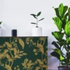 Unyqoos® Waterdicht zelfklevend behang met vogels en bladeren voor vintage decoratie 44 cm x 3 m