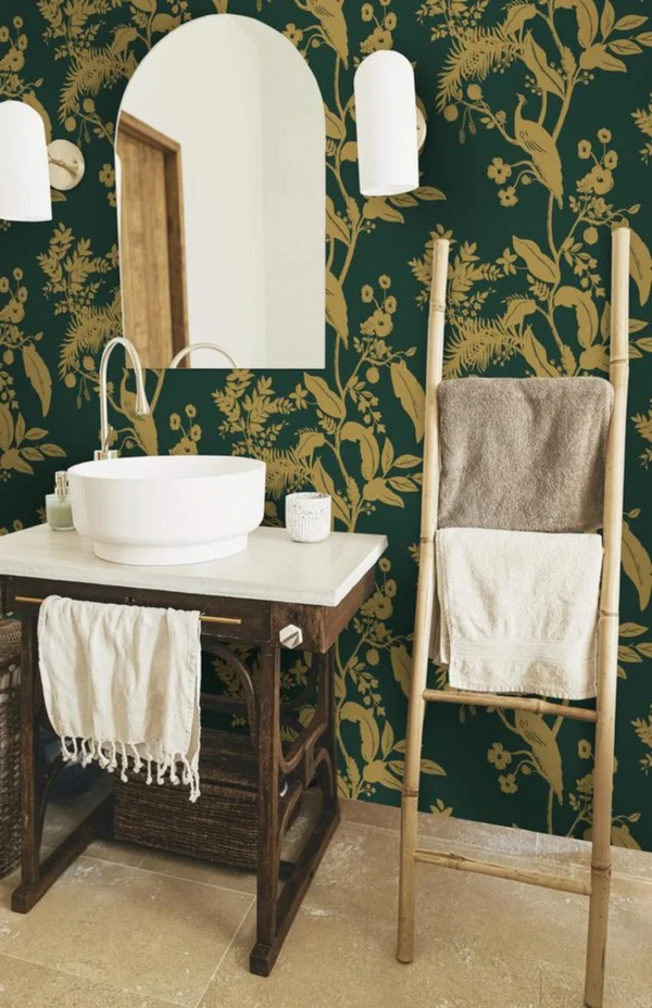 Unyqoos® Waterdicht zelfklevend behang met vogels en bladeren voor vintage decoratie 44 cm x 3 m