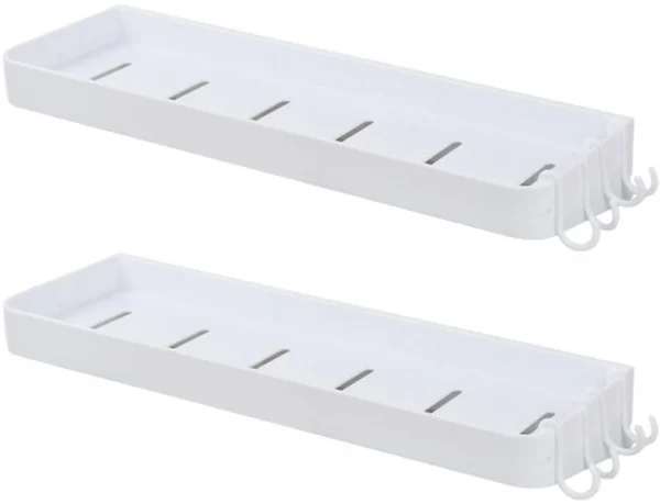 Unyqoos® Functioneel en ruimtebesparend wandrek zonder boren voor badkamer en keuken