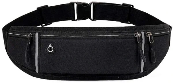 Unyqoos® Praktische sportheuptas met verstelbare riem en reflecterende strepen