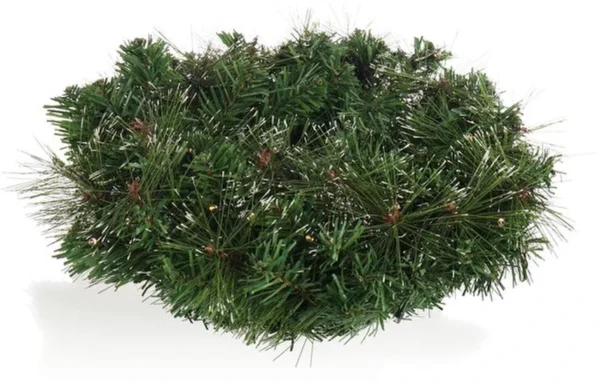 P-87213231692200-20260405141220.webp Unyqoos® Sfeervolle kerstkrans met LED-verlichting en timer voor deur of tafel